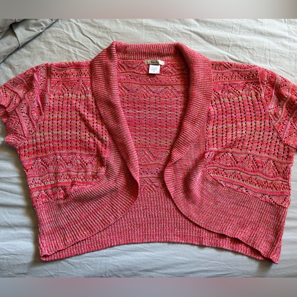 Pink shrug